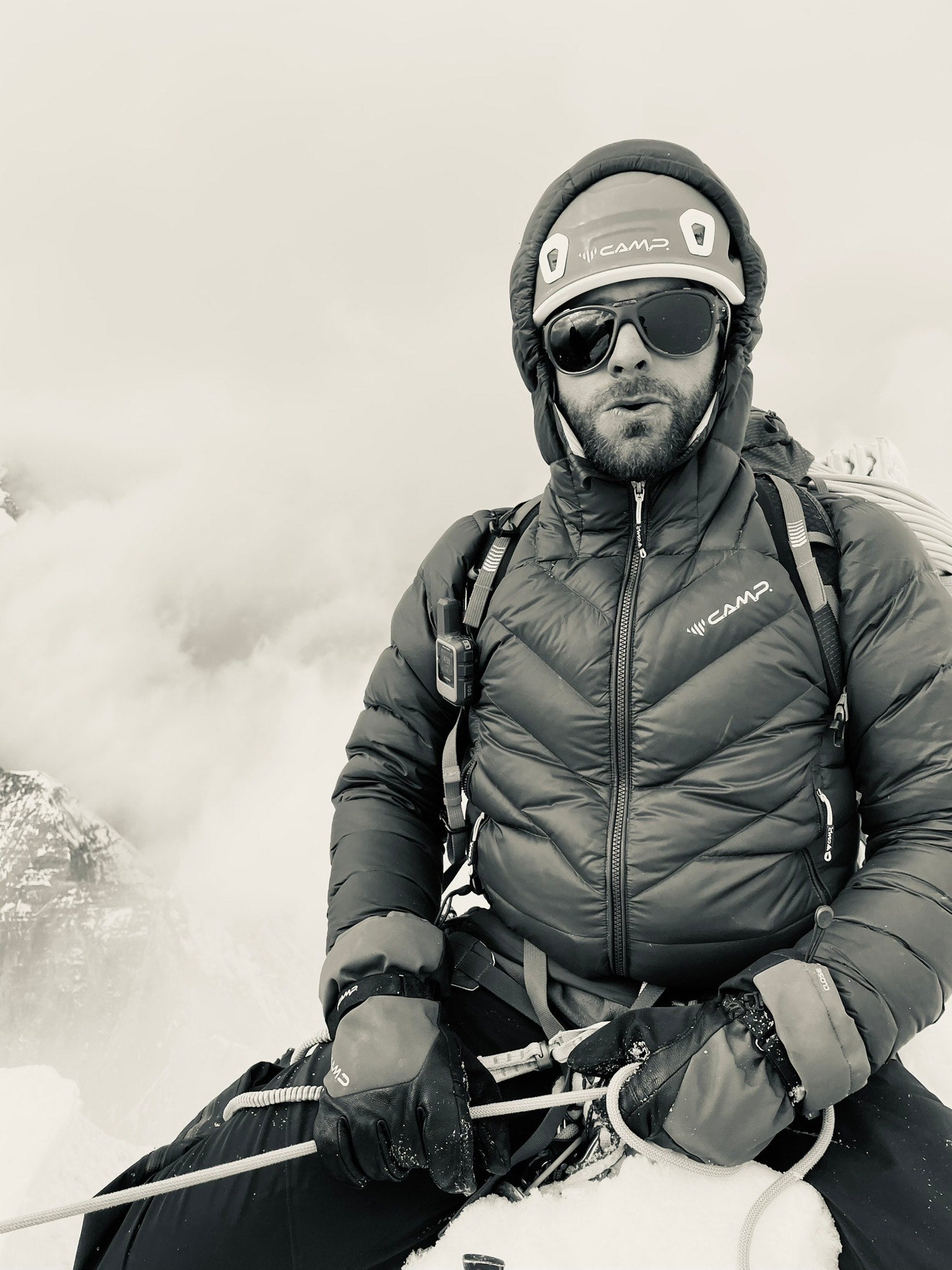 Archil Badriashvili in the mountains.