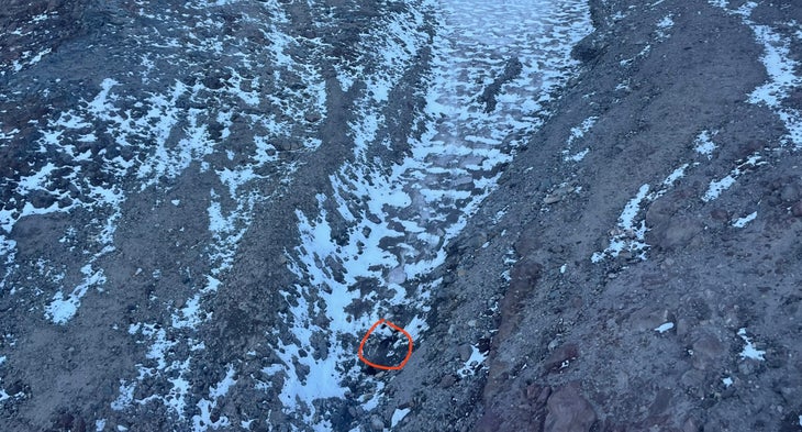 Mat Travizano's body on Mt. Shasta